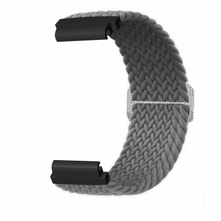 For Huami Amazfit T-Rex 2 Ultra Stretchy Watch Band Nylon Adjustable Sport Strap - Grey