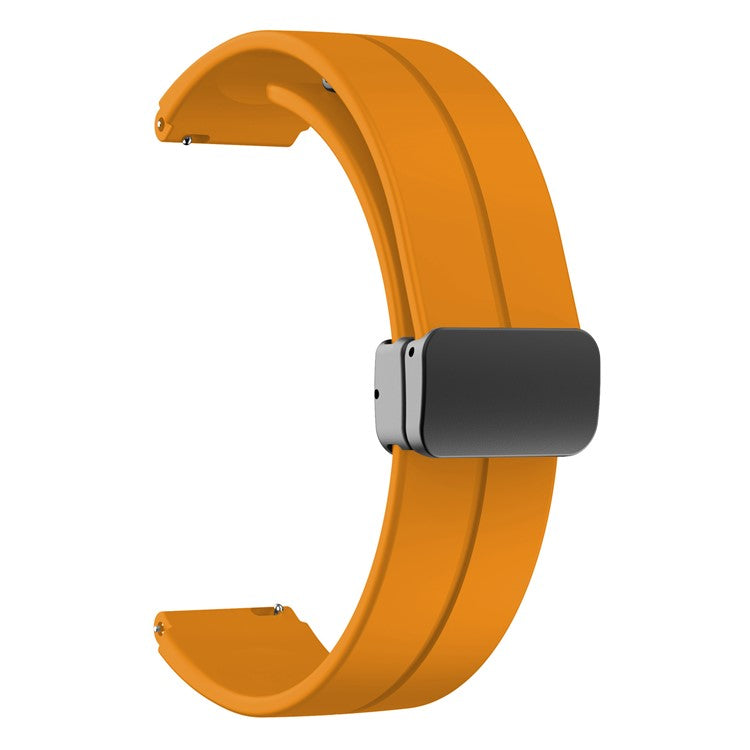 For Keep B4 / Huawei Watch Fit Mini 16mm Silicone Band Replacement Watch Strap, Black Folding Buckle - Yellow