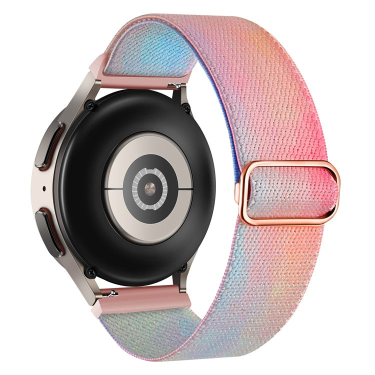 Pattern Watch Band for Coros Apex Pro / Apex 46mm , 22mm Nylon Braided Strap Replacement - Phantom Aurora