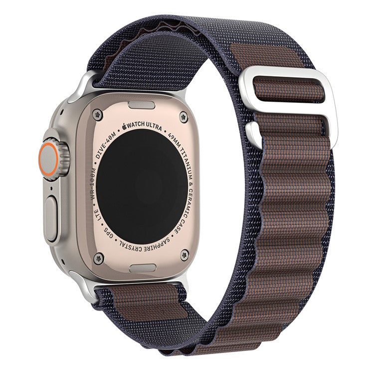 DUX DUCIS GS Series Strap for Apple Watch Series 10 46mm / Ultra 2 / Ultra 49mm / 9 8 7 45mm / SE (2023) SE (2022) SE 6 5 4 44mm / 3 2 1 42mm Polyester Band - Indigo Blue
