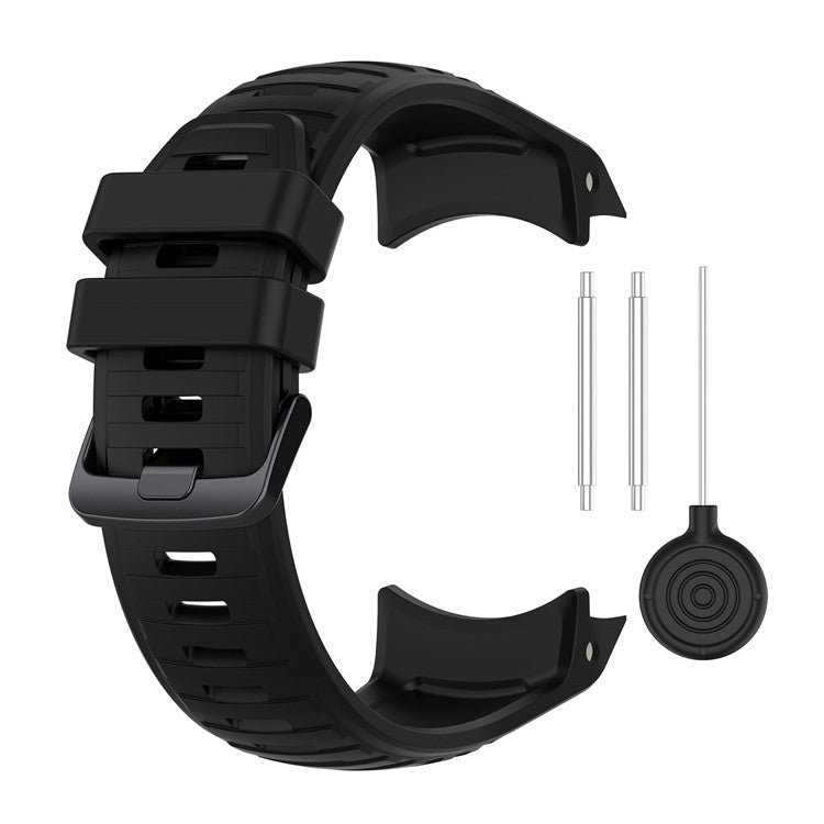Sports Watch Band for Garmin Instinct 2X , 22mm Replacement Silicone Strap - Black