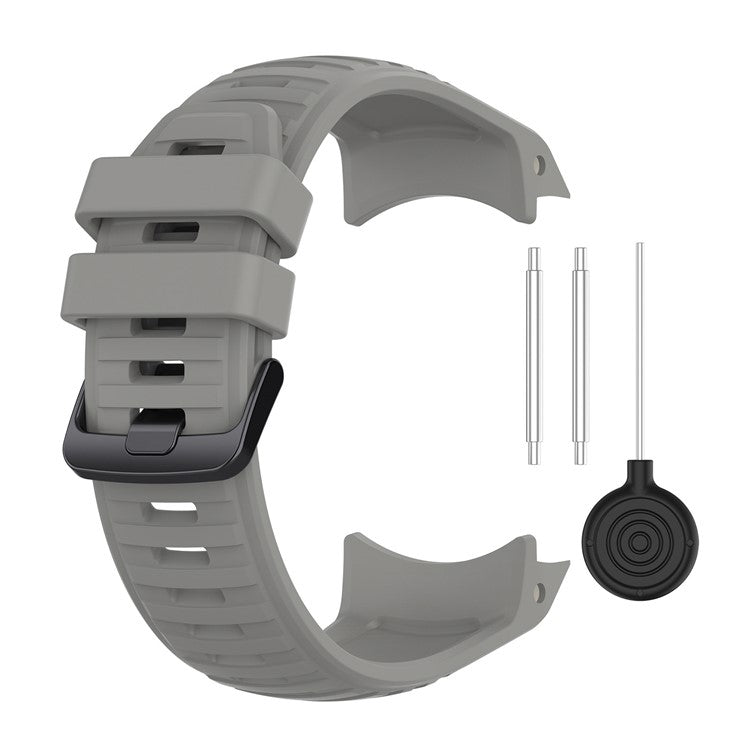 Sports Watch Band for Garmin Instinct 2X , 22mm Replacement Silicone Strap - Grey