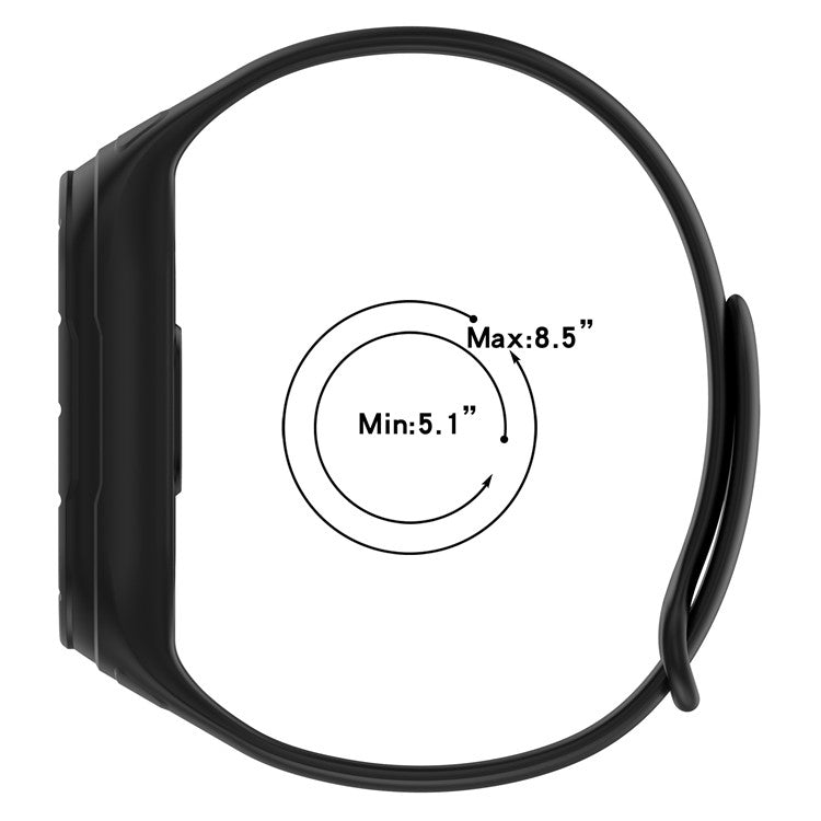 For Xiaomi Smart Band 8 Replacement Silicone Watch Strap Integrate Wrist Band with Case Cover - Sky Blue