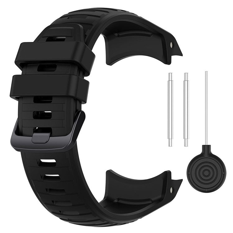 For Garmin Instinct 2X Adjustable Silicone Watch Band Replacement Wrist Strap - Black