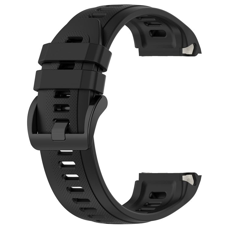 Watch Band for Garmin Approach S70 42mm , Soft Silicone Wristband Strap - Black