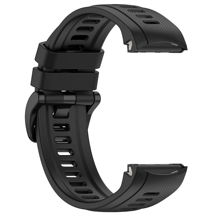 Watch Band for Garmin Approach S70 42mm , Soft Silicone Wristband Strap - Black