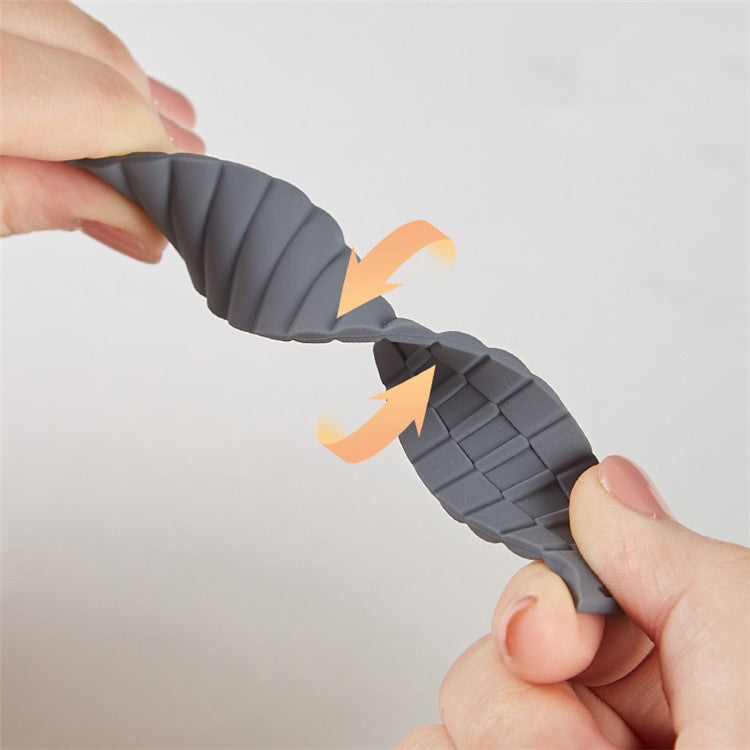 Watch Strap for Apple Watch Series 10 42mm / 9 8 7 41mm / SE (2023) SE (2022) SE 6 5 4 40mm / 3 2 1 38mm Clip Buckle Silicone Watchband - Red