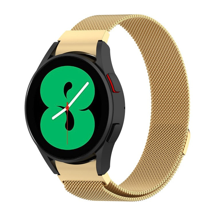 Metal Band for Samsung Galaxy Watch6 / Watch6 Classic / Watch 5 / Watch 5 Pro / Watch4 Milanese Watch Strap - Gold