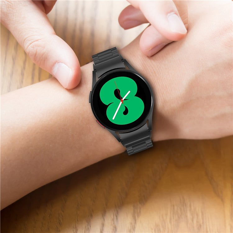 Stainless Steel Band for Samsung Galaxy Watch6 / Watch6 Classic / Watch 5 / Watch4 3-Bead Watch Strap 3-Bead Watch Strap - Multi-Color