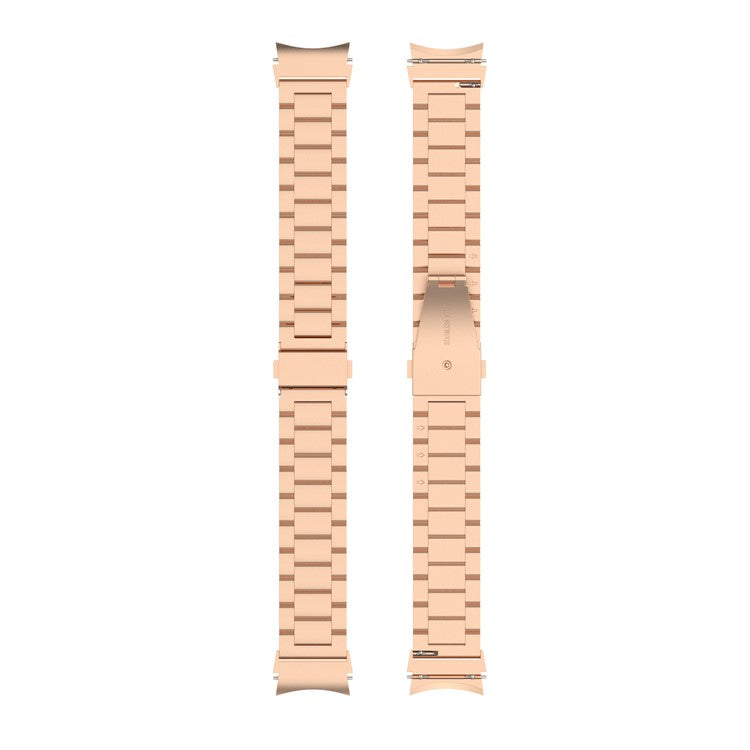 Stainless Steel Band for Samsung Galaxy Watch6 / Watch6 Classic / Watch 5 / Watch4 3-Bead Watch Strap 3-Bead Watch Strap - Rose Gold