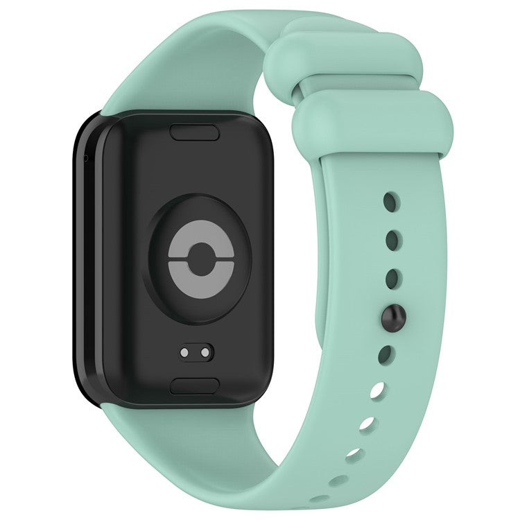 Watch Band for Xiaomi Smart Band 8 Pro , Soft Silicone Sport Replacement Strap with Black Buckle - Teal Green