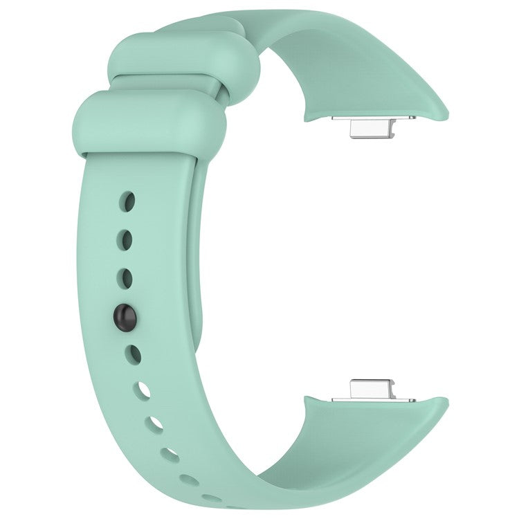Watch Band for Xiaomi Smart Band 8 Pro , Soft Silicone Sport Replacement Strap with Black Buckle - Teal Green