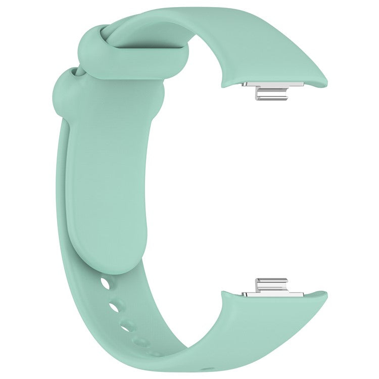 Watch Band for Xiaomi Smart Band 8 Pro , Soft Silicone Sport Replacement Strap with Black Buckle - Teal Green