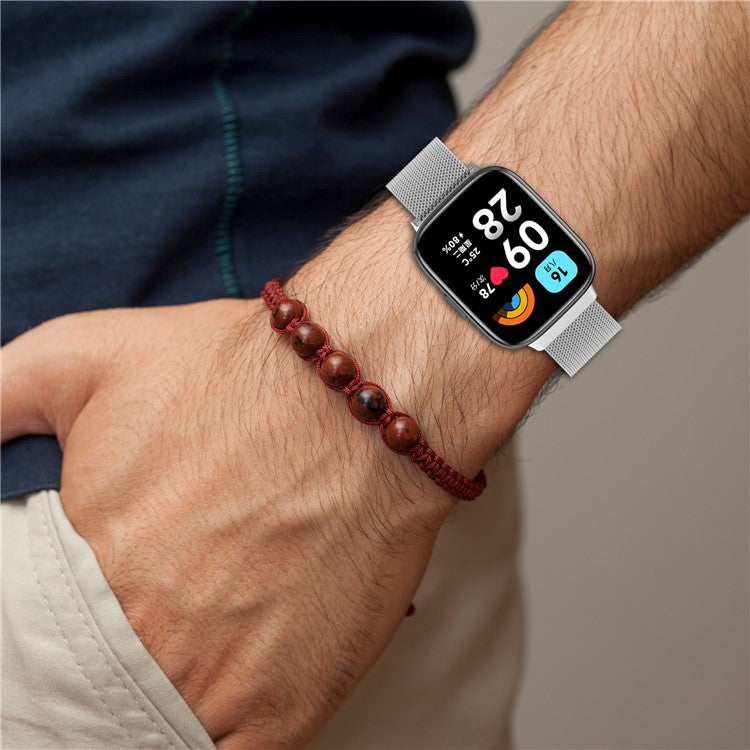 For Xiaomi Redmi Watch 3 Active / Watch 3 Lite Metal Replacement Band Magnetic Milanese Watch Strap - Colorful