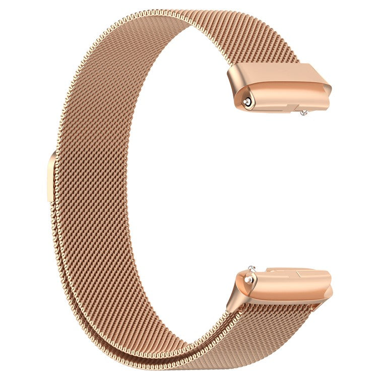 For Xiaomi Redmi Watch 3 Active / Watch 3 Lite Metal Replacement Band Magnetic Milanese Watch Strap - Rose Gold