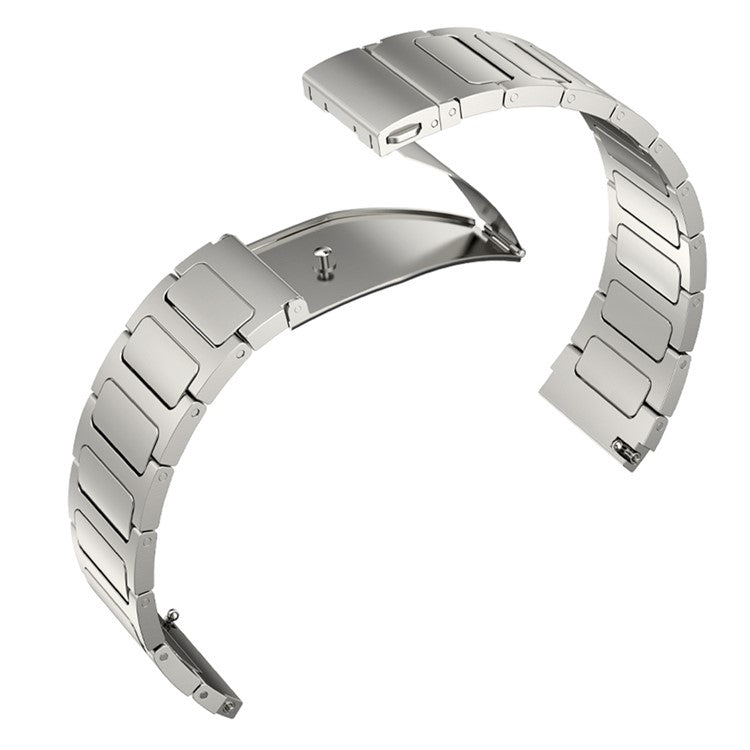 Titanium Alloy Watch Band for Huawei Watch 4 / Watch 4 Pro , Flat Buckle 22mm Width Watch Strap - Silver