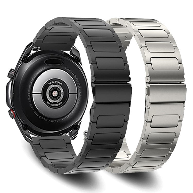 Titanium Alloy Watch Band for Huawei Watch 4 / Watch 4 Pro , Flat Buckle 22mm Width Watch Strap - Silver