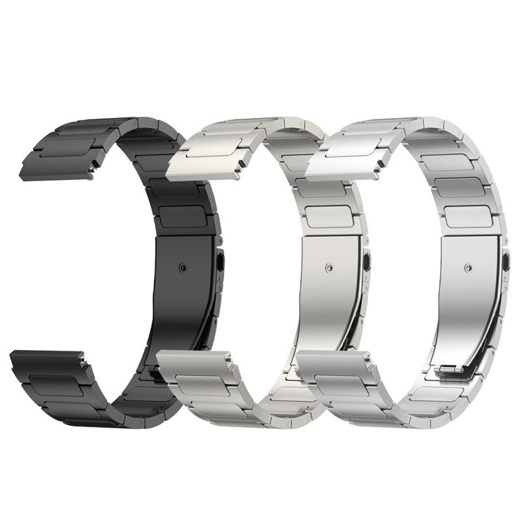 Titanium Alloy Watch Band for Huawei Watch 4 / Watch 4 Pro , Flat Buckle 22mm Width Watch Strap - Silver