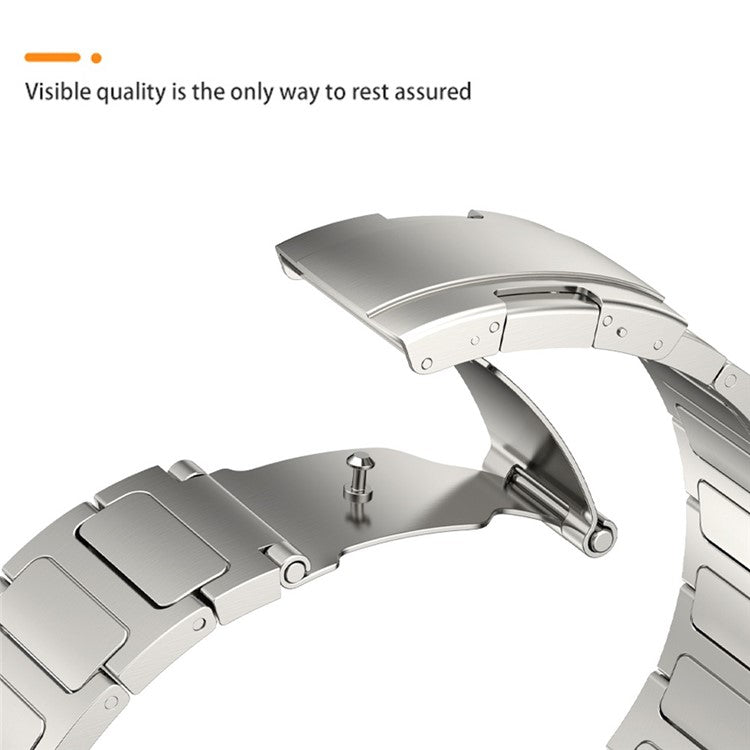 Titanium Alloy Wristband for Huawei Watch 4 / Watch 4 Pro , Tortoise Buckle 22mm Watch Strap Bracelet - Titanium