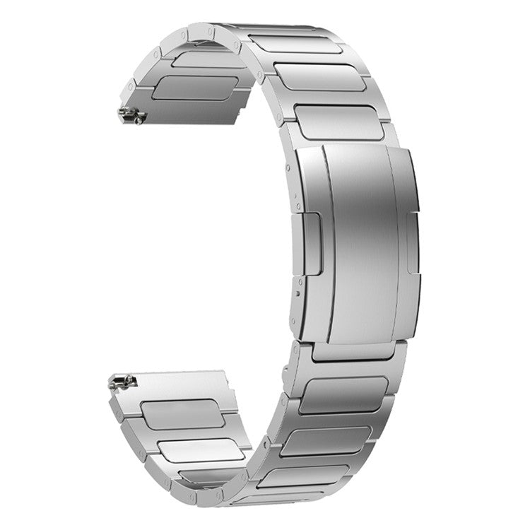 Titanium Alloy Wristband for Huawei Watch 4 / Watch 4 Pro , Tortoise Buckle 22mm Watch Strap Bracelet - Silver