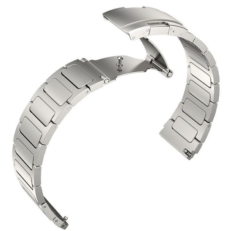 Titanium Alloy Wristband for Huawei Watch 4 / Watch 4 Pro , Tortoise Buckle 22mm Watch Strap Bracelet - Silver