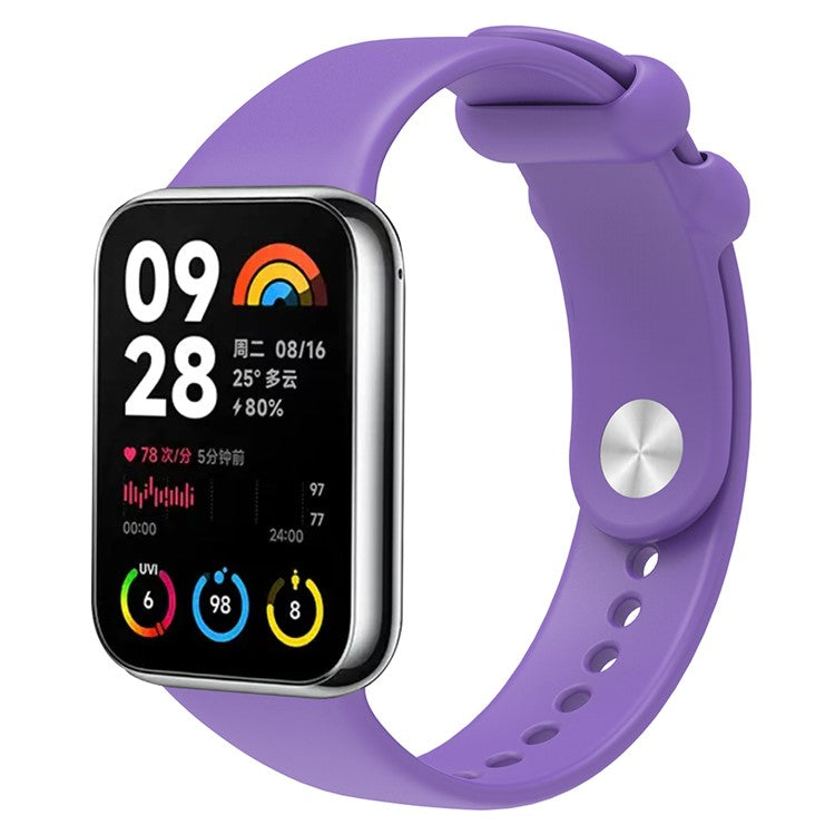 For Xiaomi Smart Band 8 Pro / Redmi Watch 4 Watch Strap Silicone Replacement Wristband - Purple
