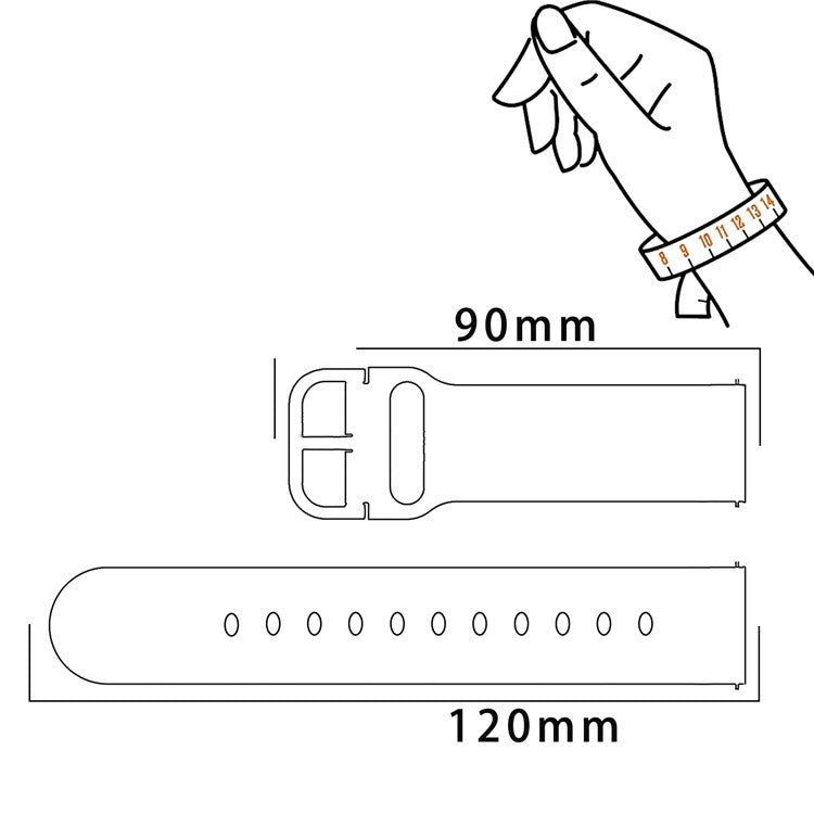 20mm Watch Band for Samsung Galaxy Watch6 Classic 43mm 47mm / Watch6 40mm 44mm Genuine Tree Leather+TPE Strap - Style H