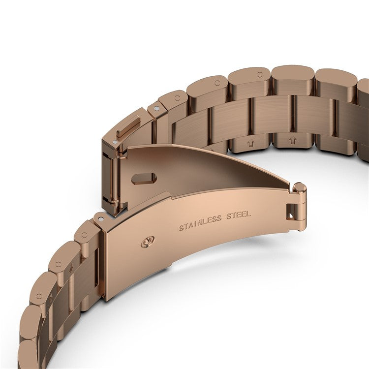 Stainless Steel Watch Strap for Xiaomi Smart Band 8 Pro Watch Band with Tool, Spring Bar - Rose Gold