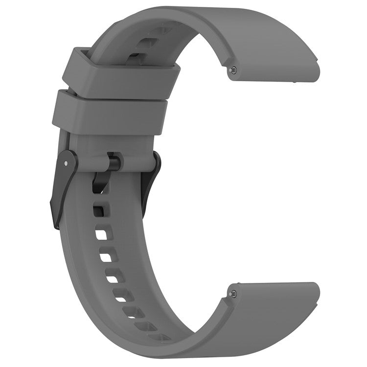 For Oppo Watch 4 Pro Silicone Watch Band 22mm Adjustable Strap - Grey