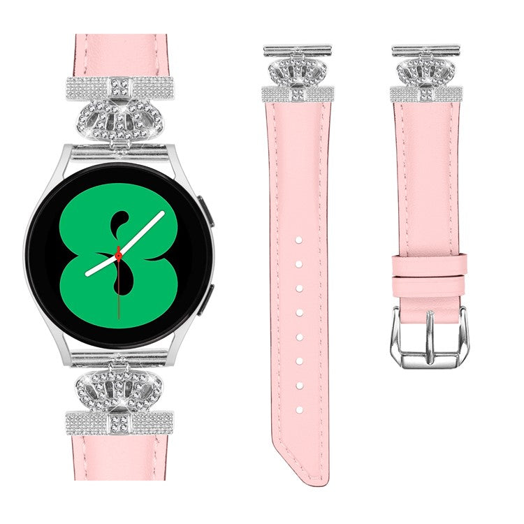 Crown Connector Watch Band for Huami Amazfit Cheetah Pro , 20mm Replacement Strap with Silver Buckle - Pink