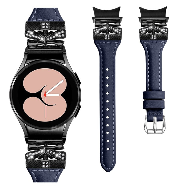 Black Buckle Band for Samsung Galaxy Watch6 44mm / Watch6 Classic 43mm / 47mm Adjustable Watch Strap - Dark Blue