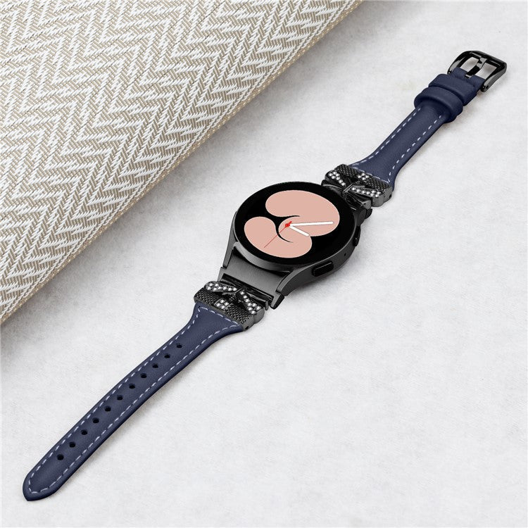 Black Buckle Band for Samsung Galaxy Watch6 44mm / Watch6 Classic 43mm / 47mm Adjustable Watch Strap - Dark Blue