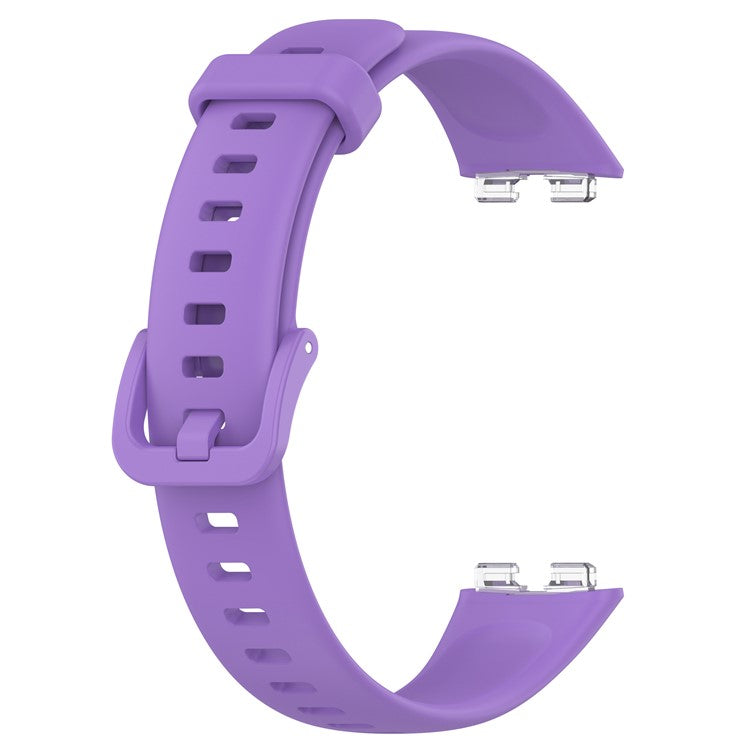 For Huawei Band 8 / Band 8 NFC / Band 9 / Band 9 NFC Silicone Strap Waterproof Soft Watch Band - Purple