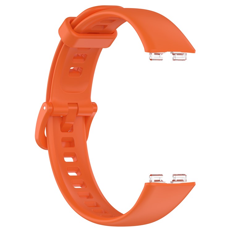 For Huawei Band 8 / Band 8 NFC / Band 9 / Band 9 NFC Silicone Strap Waterproof Soft Watch Band - Orange