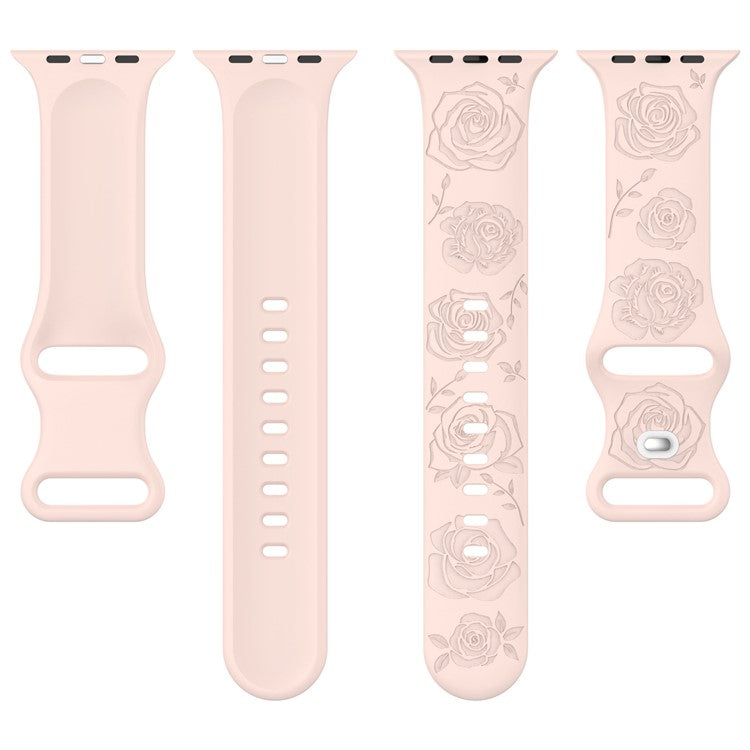 Watch Strap for Apple Watch Series 10 42mm / 9 8 7 41mm / SE (2023) SE (2022) SE 6 5 4 40mm / 3 2 1 38mm Silicone Watch Band - Grey