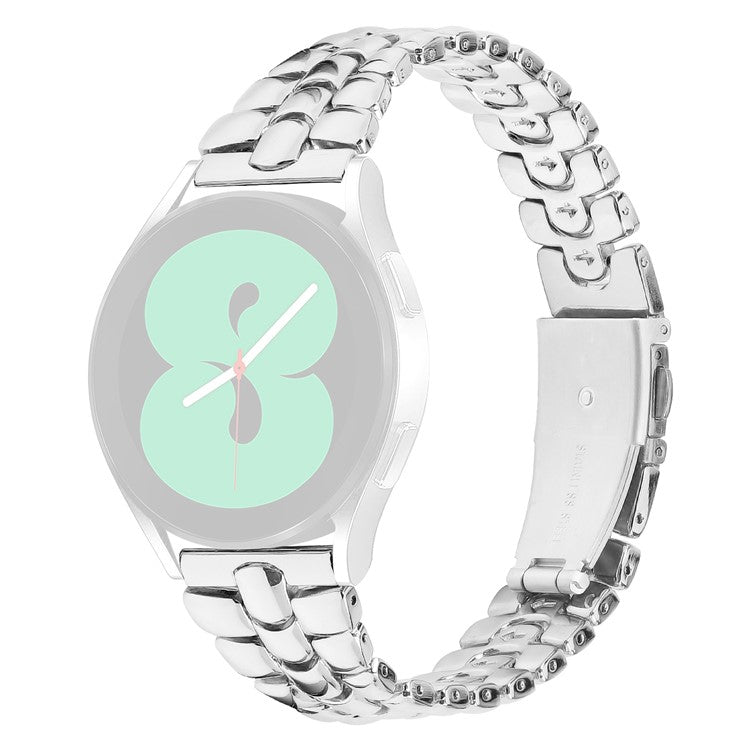 For-Samsung-Galaxy-Watch6-40mm-/-44mm-/-Watch6-Classic-43mm-/-47mm-Metal-Slim-Watch-Strap-20mm-Replacement-Watch-Band-Silver