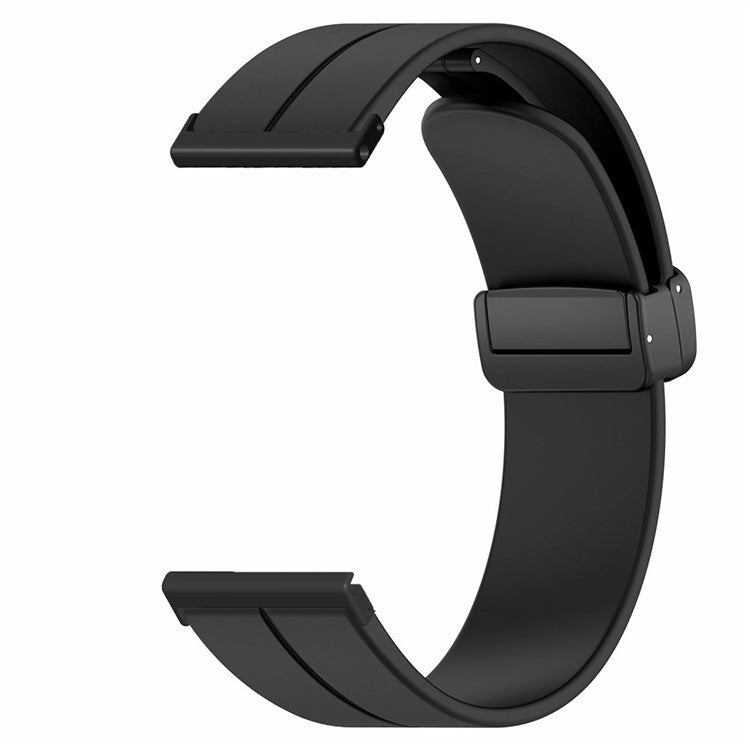 For Suunto Spartan Sport Wrist HR Baro / Suunto 7 Strap 24mm Silicone Watch Band (Thick Spring Bar) - Black