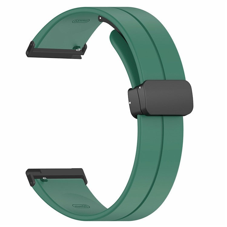 For Suunto Spartan Sport Wrist HR Baro / Suunto 7 Strap 24mm Silicone Watch Band (Thick Spring Bar) - Army Green