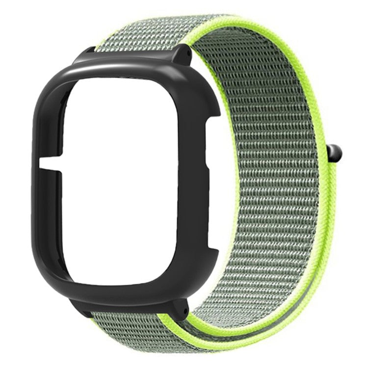 For Honor Watch 4 Strap Adjustable Nylon Sport Watch Bands with Watch Case - Bright Yellow