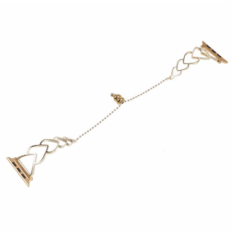 For Apple Watch 10 46mm / Ultra 2 / Ultra 49mm / 9 8 7 45mm / SE (2023) SE (2022) SE 6 5 4 44mm / 3 2 1 42mm Steel Watch Band Wrist Strap - Gold