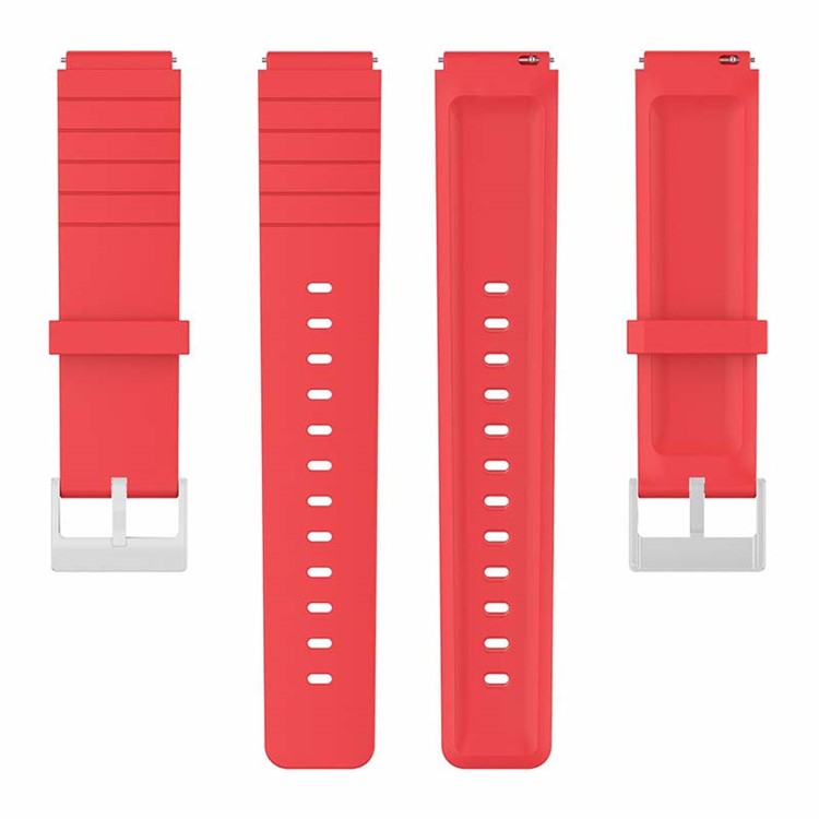 For Mibro Watch T1 Silicone Band Soft Replacement Watch Strap - Red