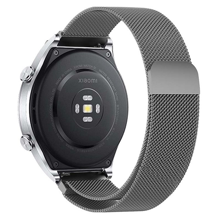 KALEBOL KLB-ML-001 For Samsung Galaxy Watch3 45mm / Huawei Watch Ultimate Milanese Watch Strap 22mm Magnetic Metal Watch Band - Space Grey