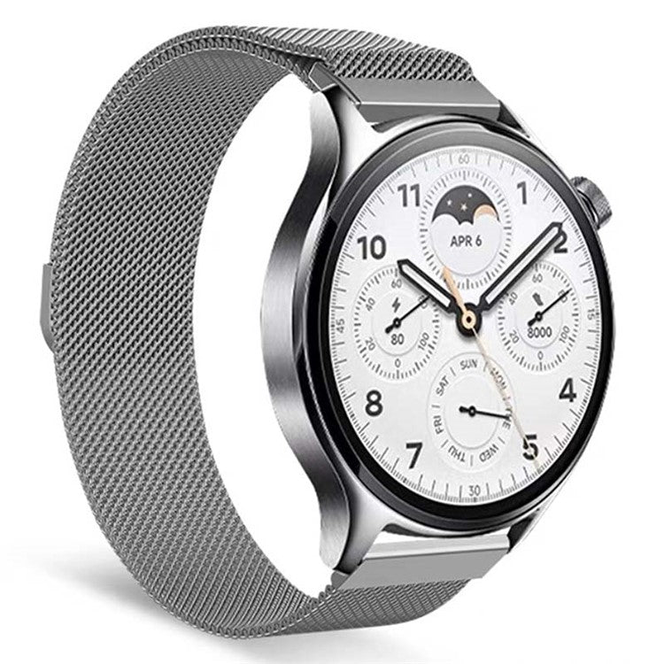 KALEBOL KLB-ML-001 For Samsung Galaxy Watch3 45mm / Huawei Watch Ultimate Milanese Watch Strap 22mm Magnetic Metal Watch Band - Space Grey