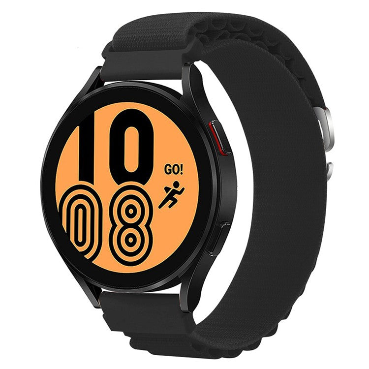 For Huawei / Samsung / Huami Amazfit GTS 4 / 3 / 2 / 1 / mini Watch Band Universal 20mm Nylon Wrist Strap - Black