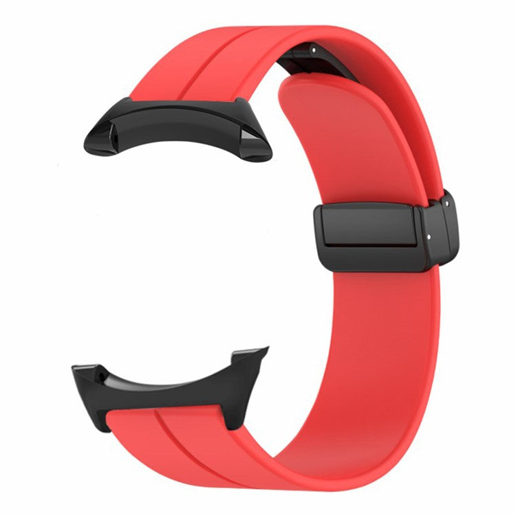 For Suunto Core Silicone Watch Bands Magnetic Buckle 22mm Strap Replacement - Red