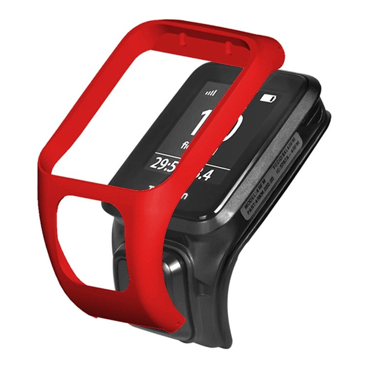 For TomTom Runner 3 / Adventurer Watch Bumper Case Hard PC Cover Frame - Red
