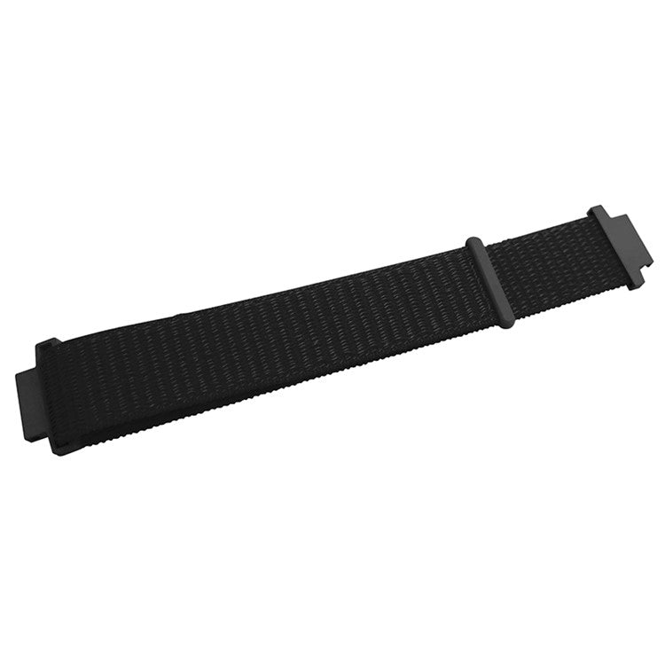 For Huami Amazfit Verge 2 (A1807) Nylon Sport Loop Watch Bands Adjustable Strap with Spring Bar - Black