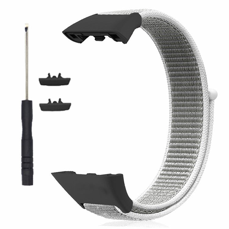 For Huawei Band 6 / 6 Pro / Honor Band 6 Watch Strap Nylon Loop Adjustable Wrist Band - Seashell