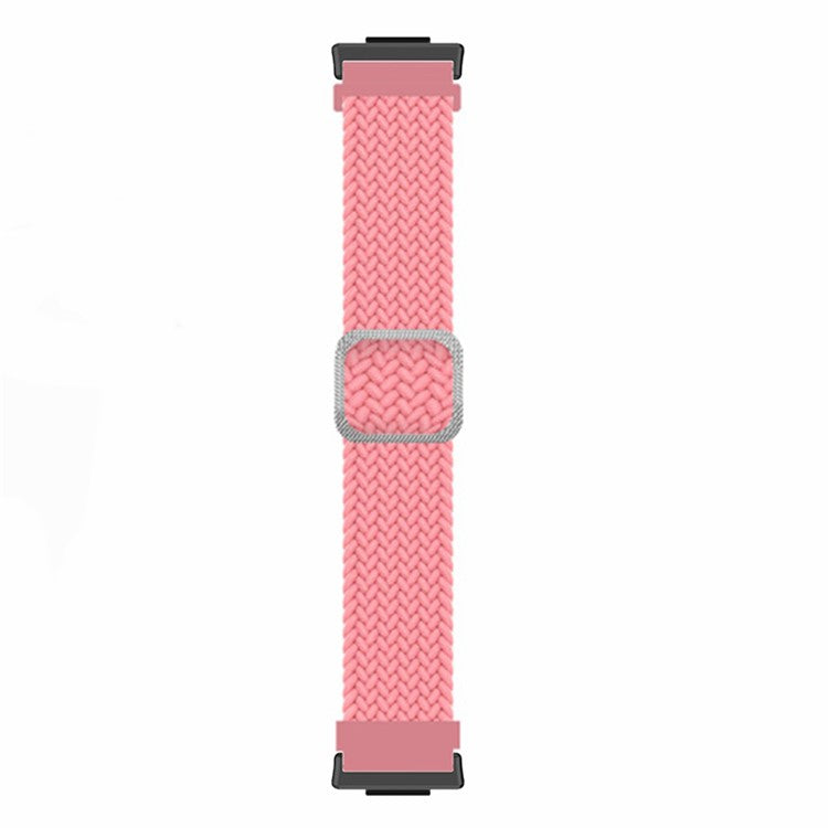 For Huawei Watch Fit 2 Adjustable Watch Strap Braided Elastic Wristband - Pink