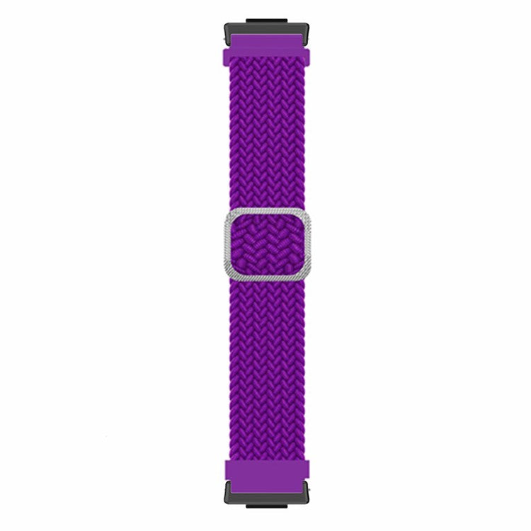 For Huawei Watch Fit 2 Adjustable Watch Strap Braided Elastic Wristband - Purple